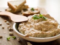 Hummus is high in fiber, nutrients, anti-oxidants and healthy fats