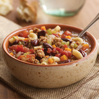 Try bean soup for a filling and healthy snack
