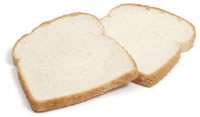 White bread will raise blood sugar levels