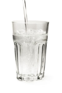 Glass of fresh cold water