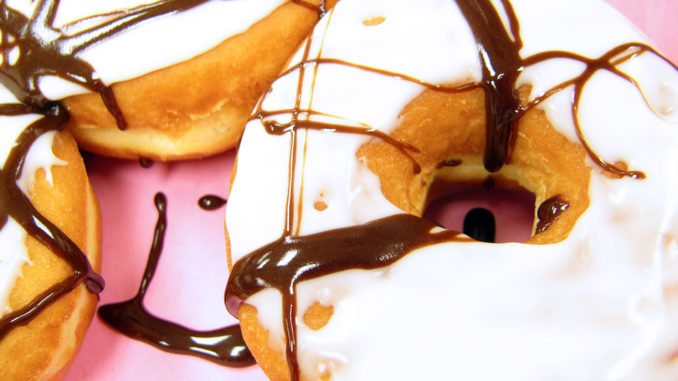 Doughnuts with glazed icing