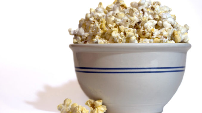 Large bowl of popcorn