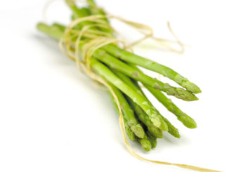 Asparagus tied into a bundle