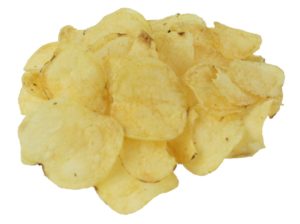 Crisps are high in calories
