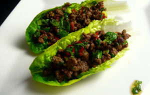 A Beef Lettuce Wrap