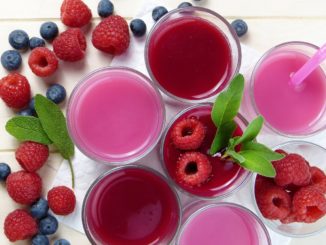 A range of nutritious fruit based weight loss smoothies